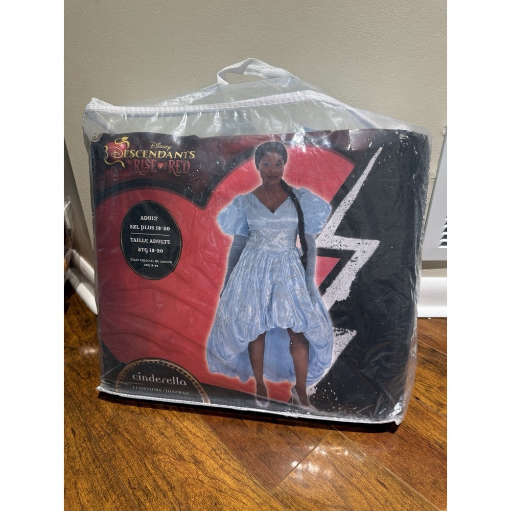 Disney Descendants The Rise of Red Cinderella Costume Adult 2XL Plus 18-20 New